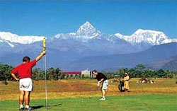 Golfing in Nepal 